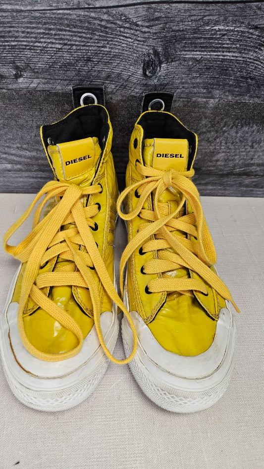 Diesel Yellow Hi Top Sneaker (39)