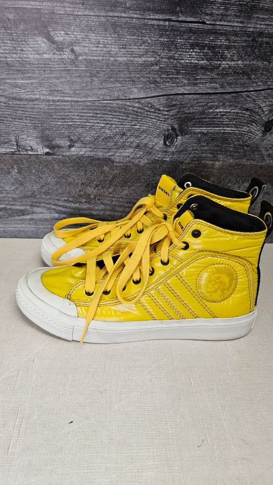 Diesel Yellow Hi Top Sneaker (39)
