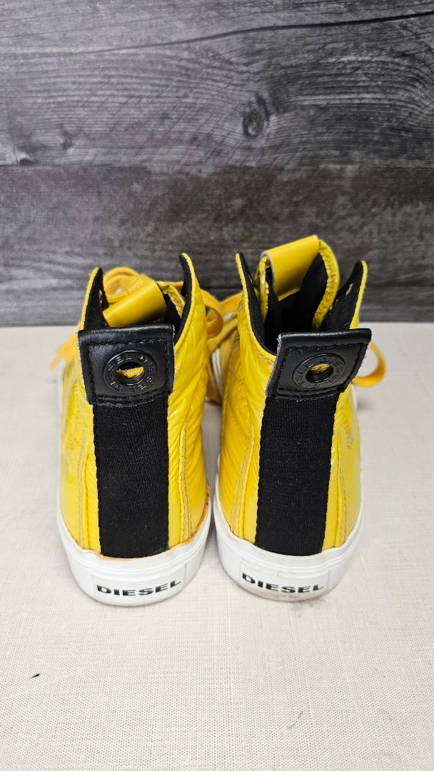 Diesel Yellow Hi Top Sneaker (39)