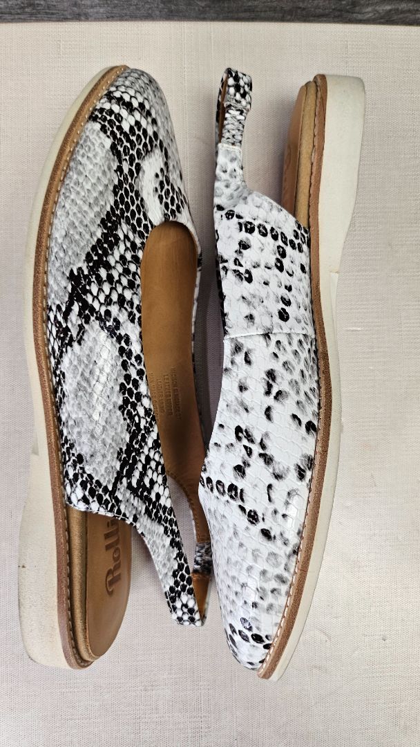 Rollie Reptile Slingback Flat (37)
