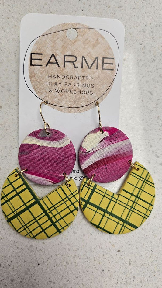 Earme  Multi Patterned Earring BNWT