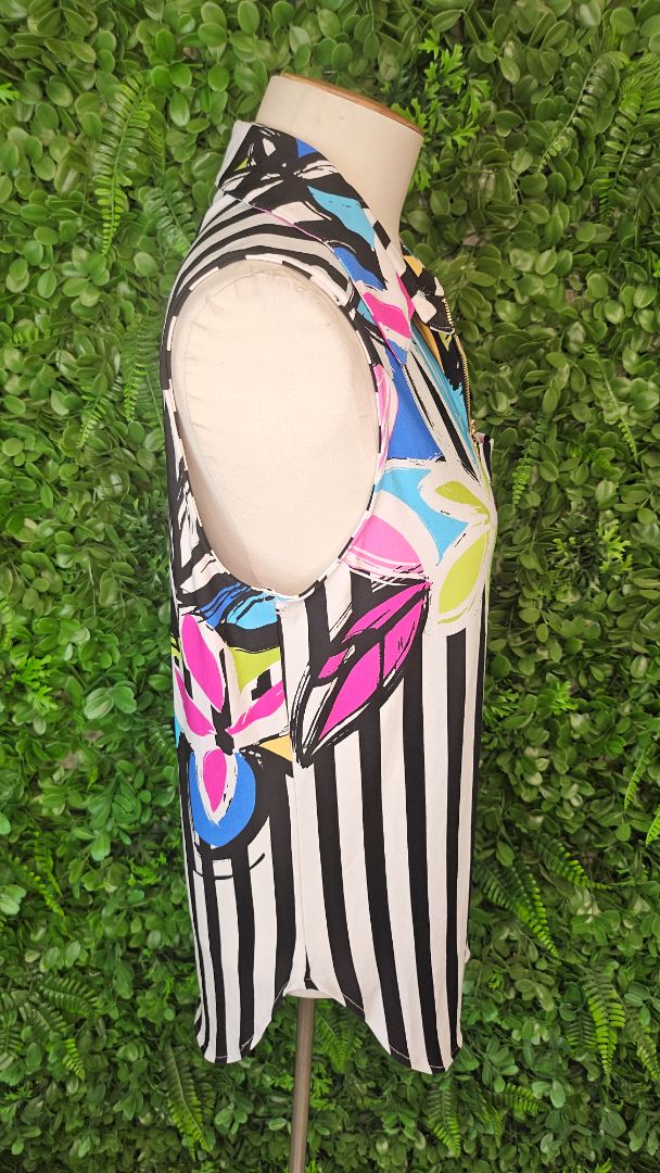 Frank Lyman Print Zip Top BNWT (12)