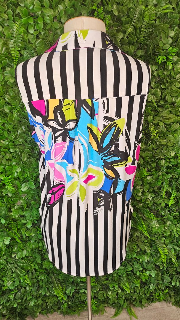 Frank Lyman Print Zip Top BNWT (12)