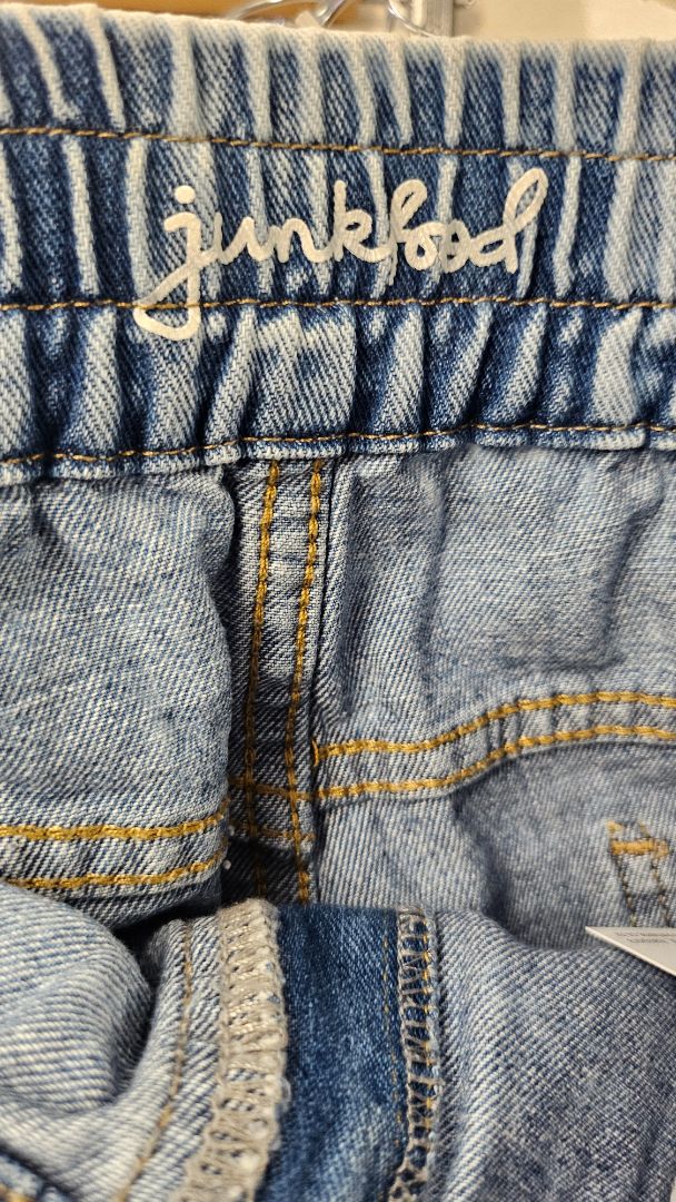 JunkFood Distressed Frayed Denim Shorts (14)