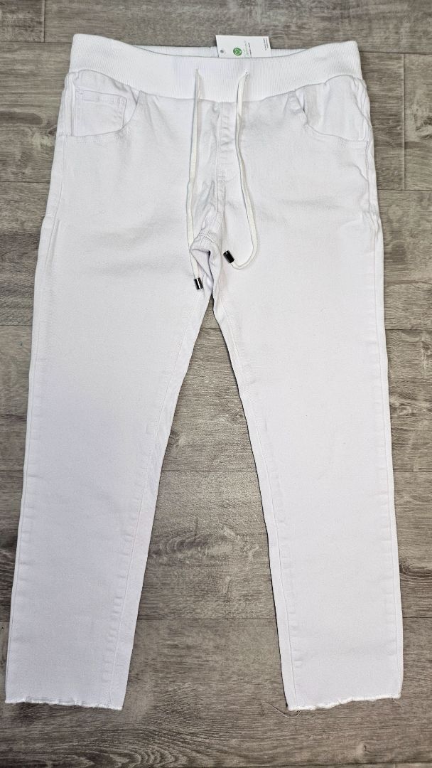 Moss White Denim Joggers (12)
