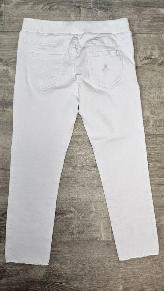 Moss White Denim Joggers (12)