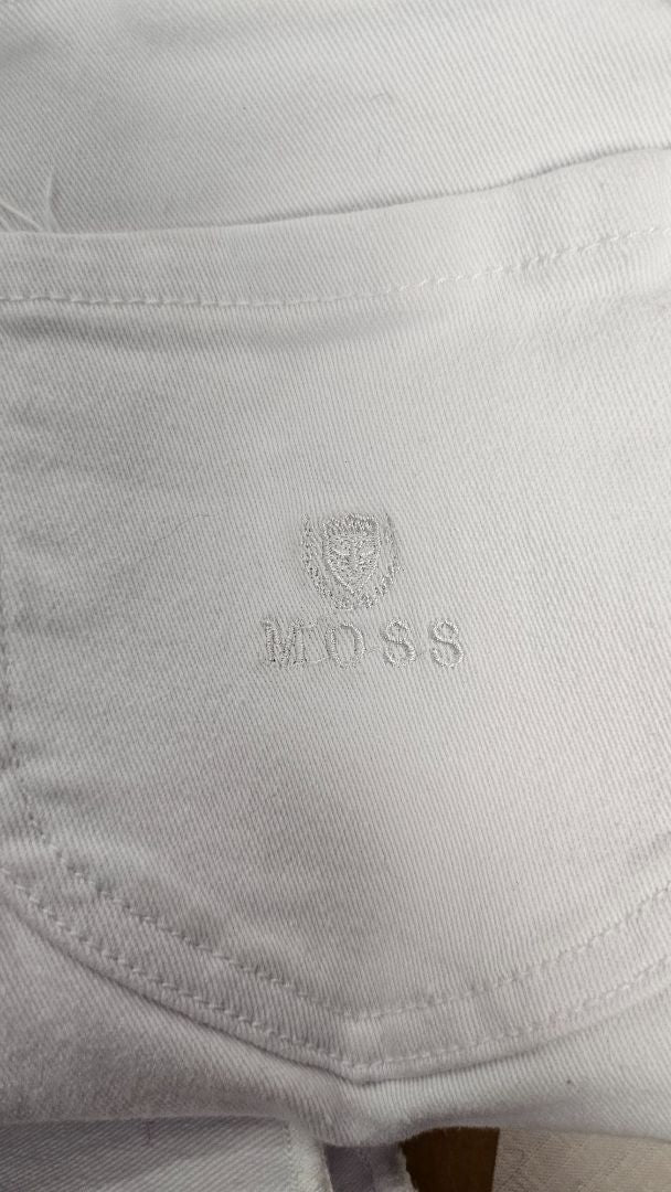 Moss White Denim Joggers (12)
