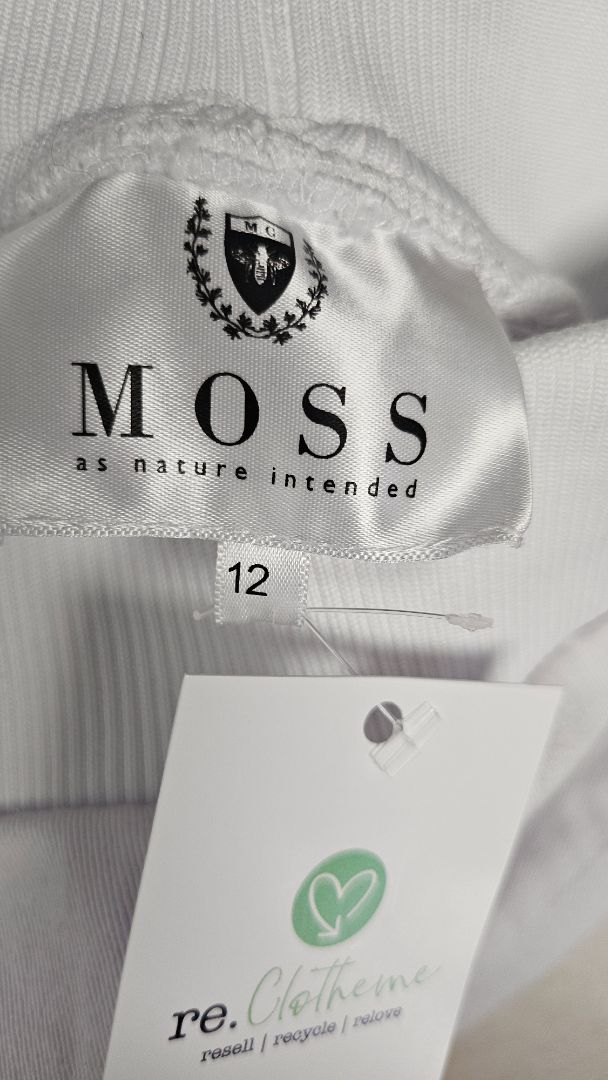 Moss White Denim Joggers (12)