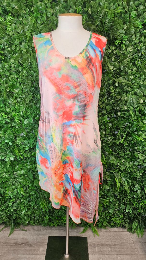 Magazine Pattern Sleeveless Tunic (10)