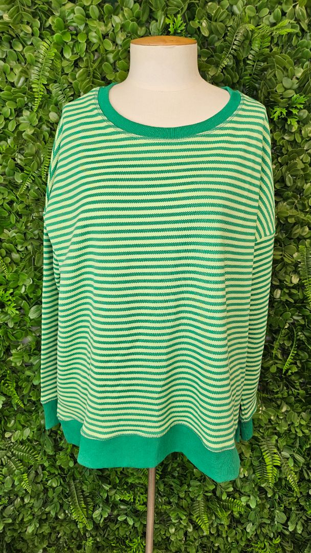 Betty Basics Striped Crew Neck Top (16)