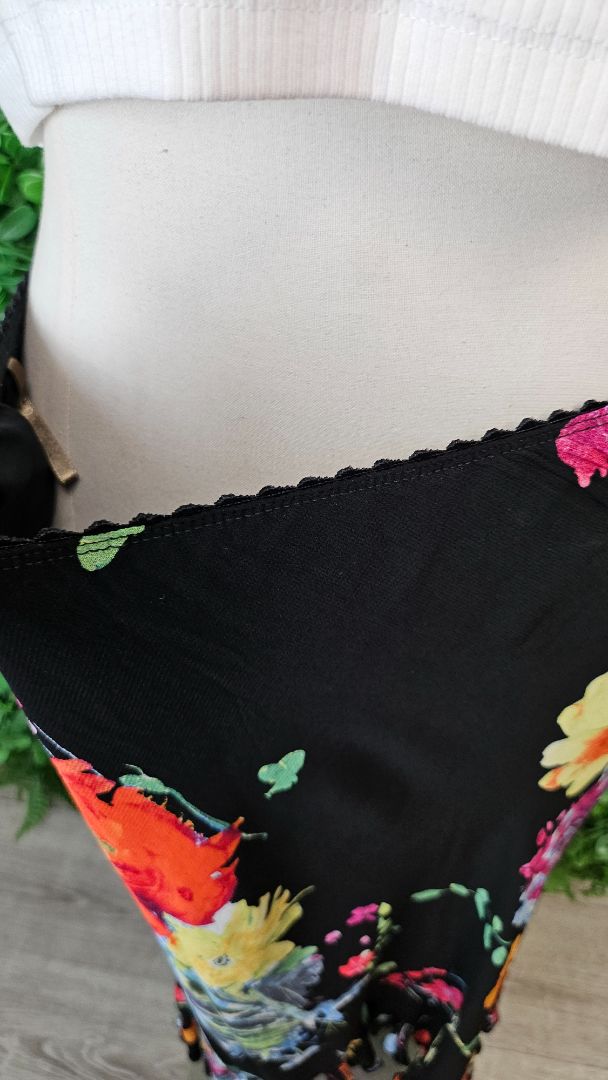 Cachet Floral Bias Cut Skirt (16)