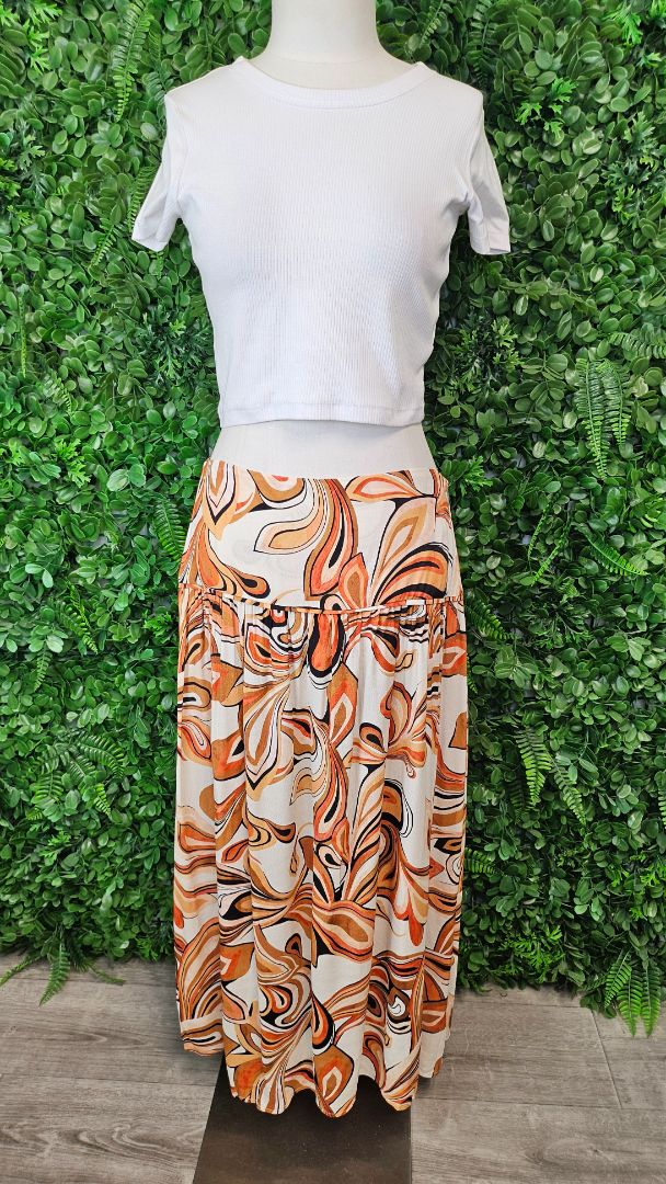 Foil Multi Print Skirt (10)