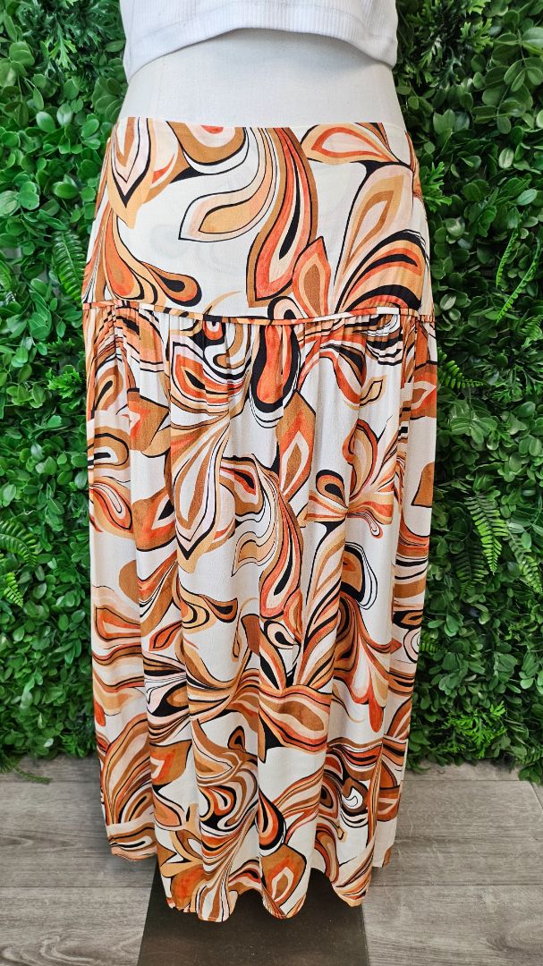 Foil Multi Print Skirt (10)