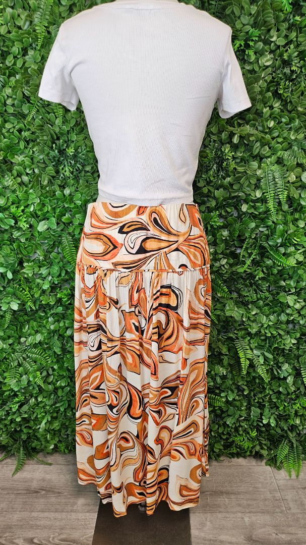 Foil Multi Print Skirt (10)
