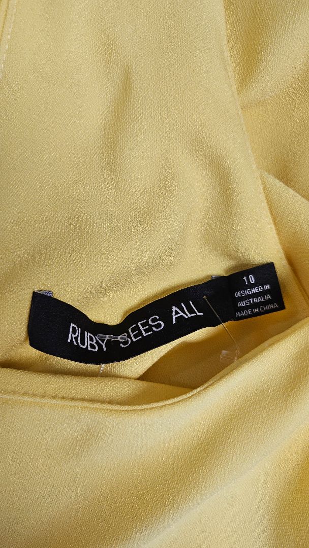 Ruby Sees All Yellow Swing Dress (10)