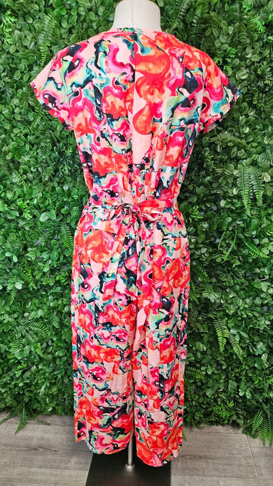 Foil Print Linen Jumpsuit (10)