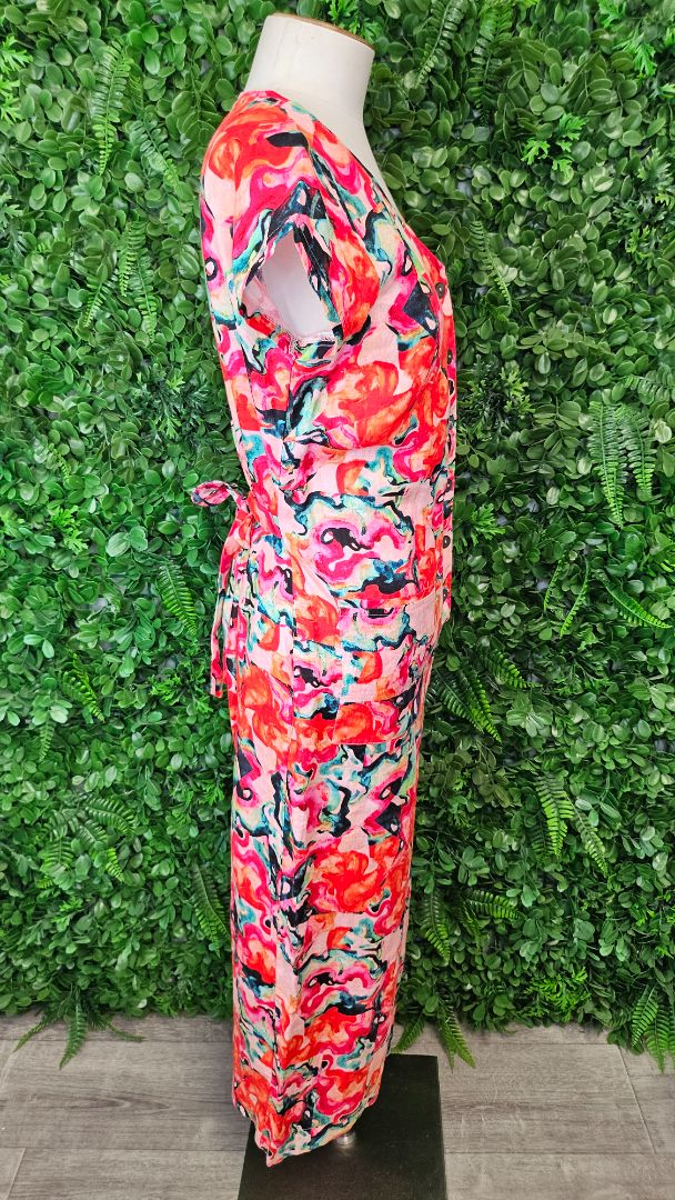 Foil Print Linen Jumpsuit (10)