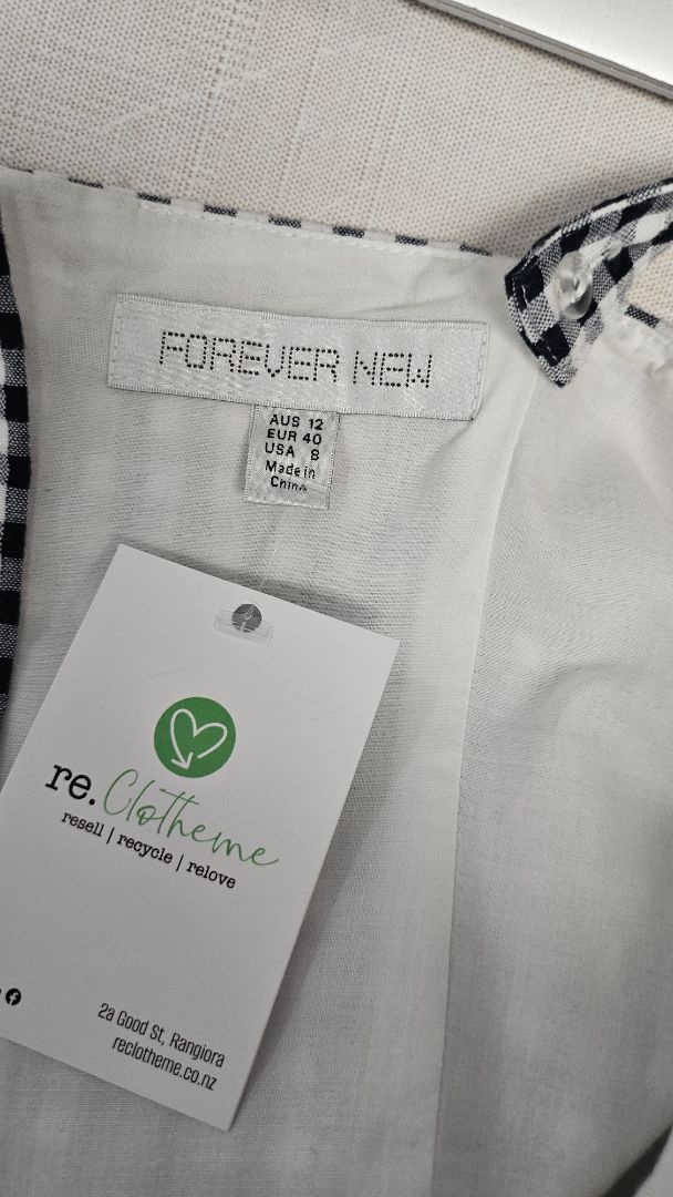 Forever New Gingham Bustier Top (12)