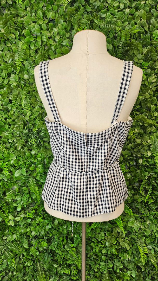 Forever New Gingham Bustier Top (12)