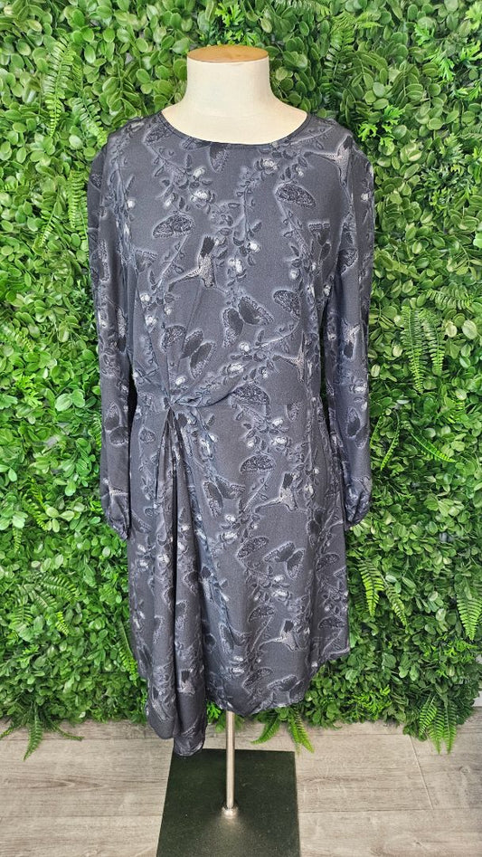 Storm Print Silk Dress BNWT (10)