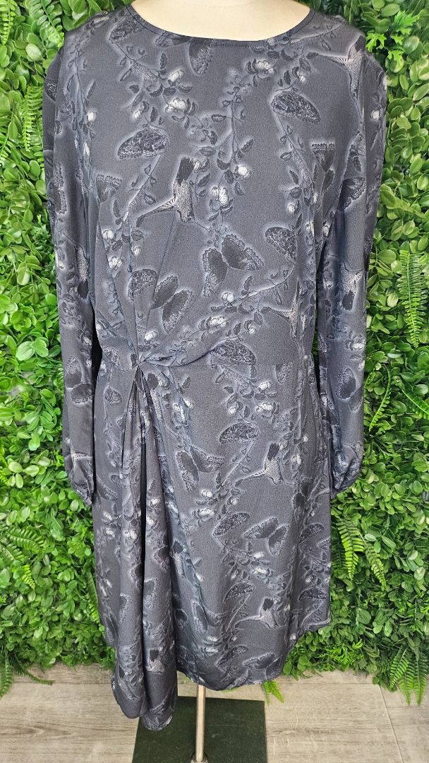 Storm Print Silk Dress BNWT (10)