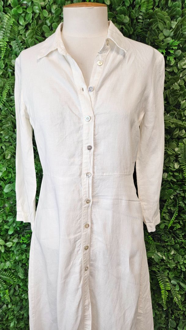 Zara White Shirt Dress (8)