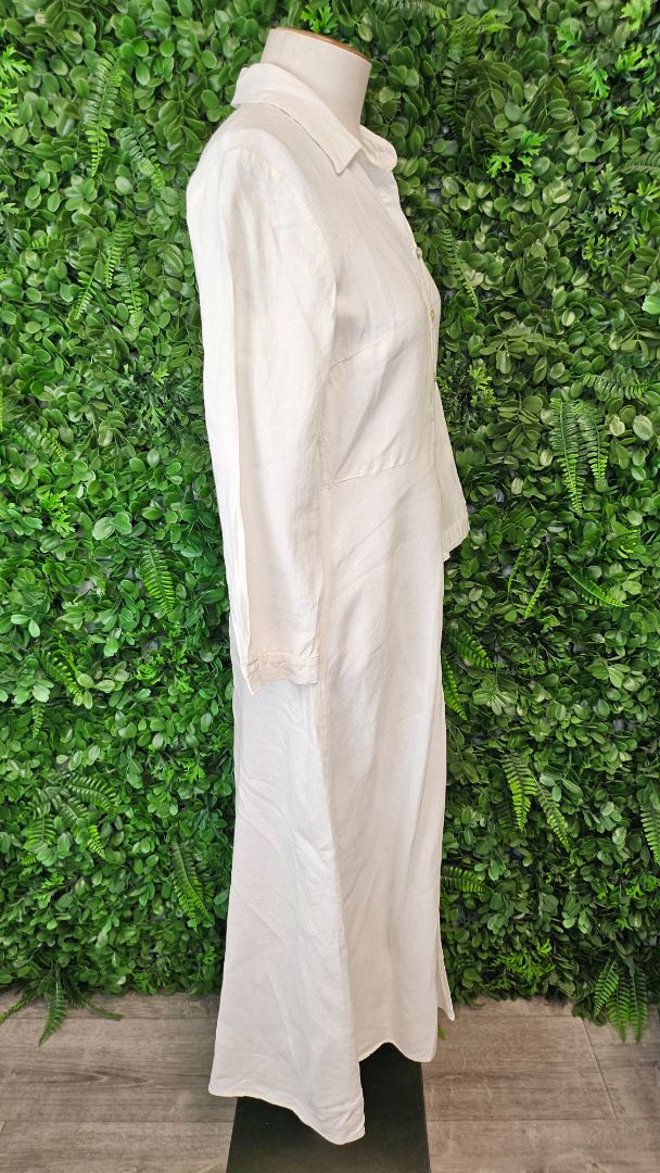 Zara White Shirt Dress (8)