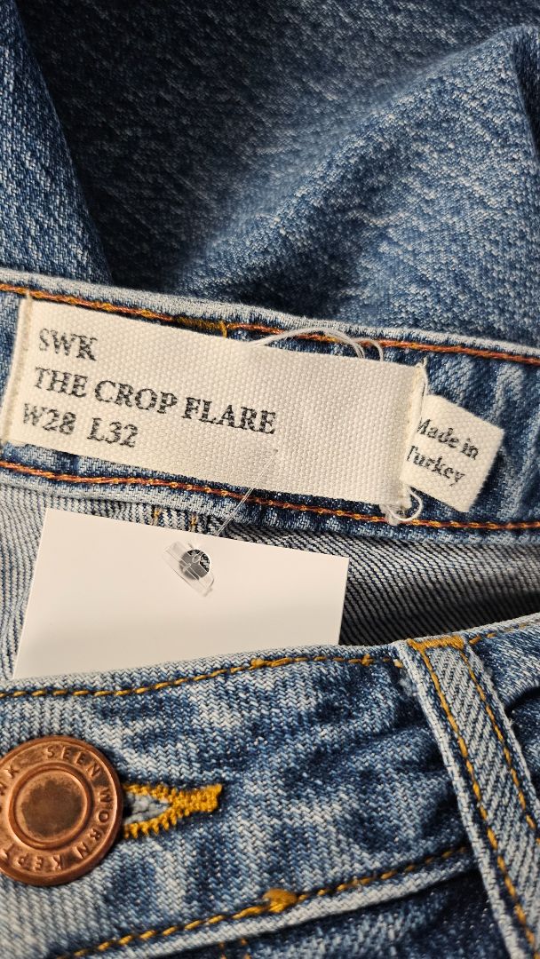 SWK Washed Cropped Flare Jean (10)