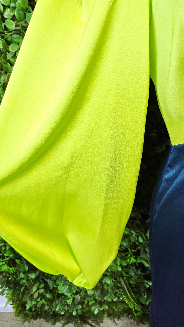 Never Fully Dressed Lime/Teal Block Colour Dress (10)