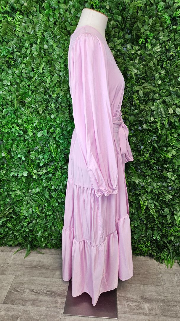 Drama The Label Pink Tiered Dress (14)