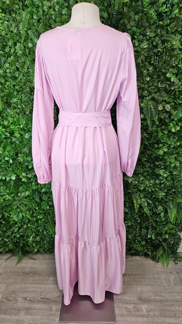 Drama The Label Pink Tiered Dress (14)