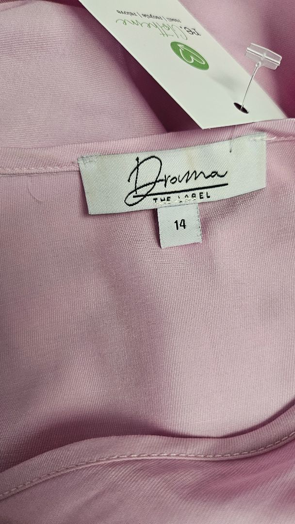 Drama The Label Pink Tiered Dress (14)