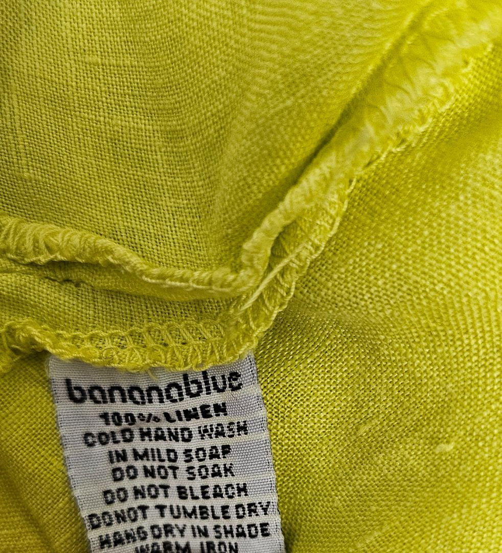 Banana Blue Yellow Linen Crop Jacket (16)