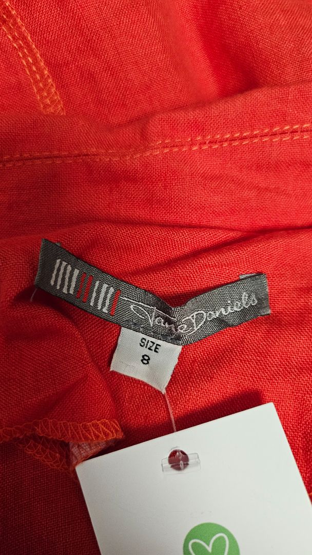 Jane Daniels Orange Linen Jacket (8)