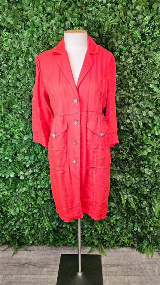 Jane Daniels Orange Linen Jacket (8)