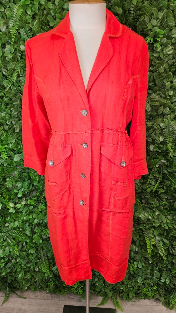 Jane Daniels Orange Linen Jacket (8)