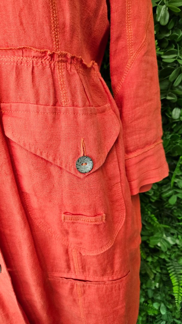 Jane Daniels Orange Linen Jacket (8)