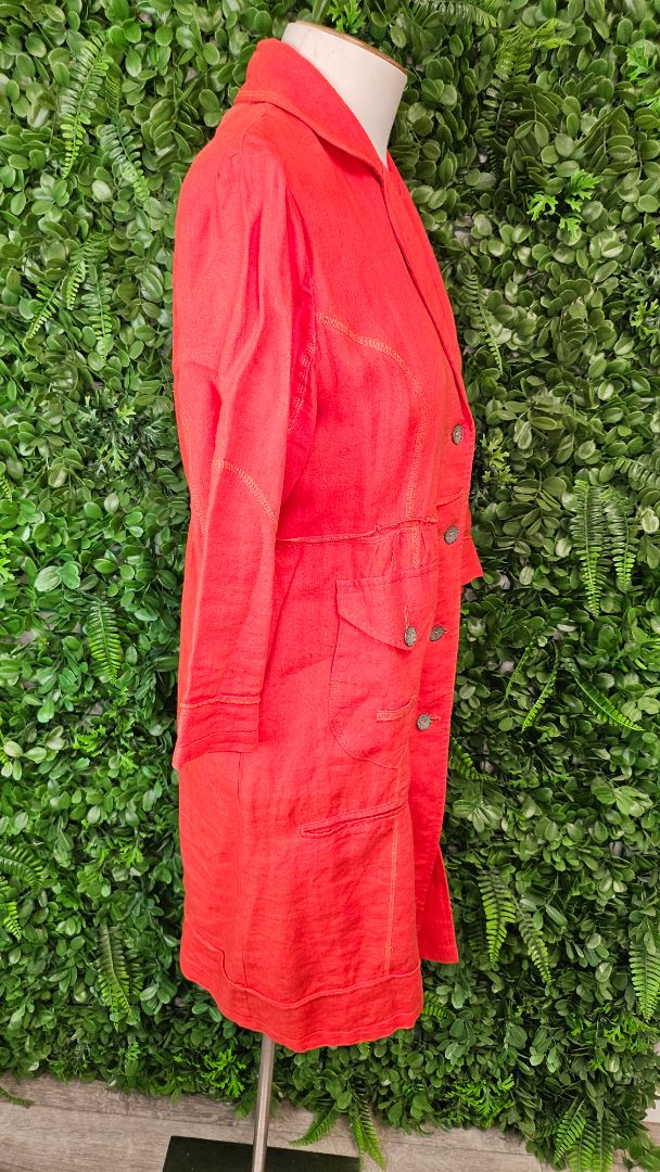 Jane Daniels Orange Linen Jacket (8)