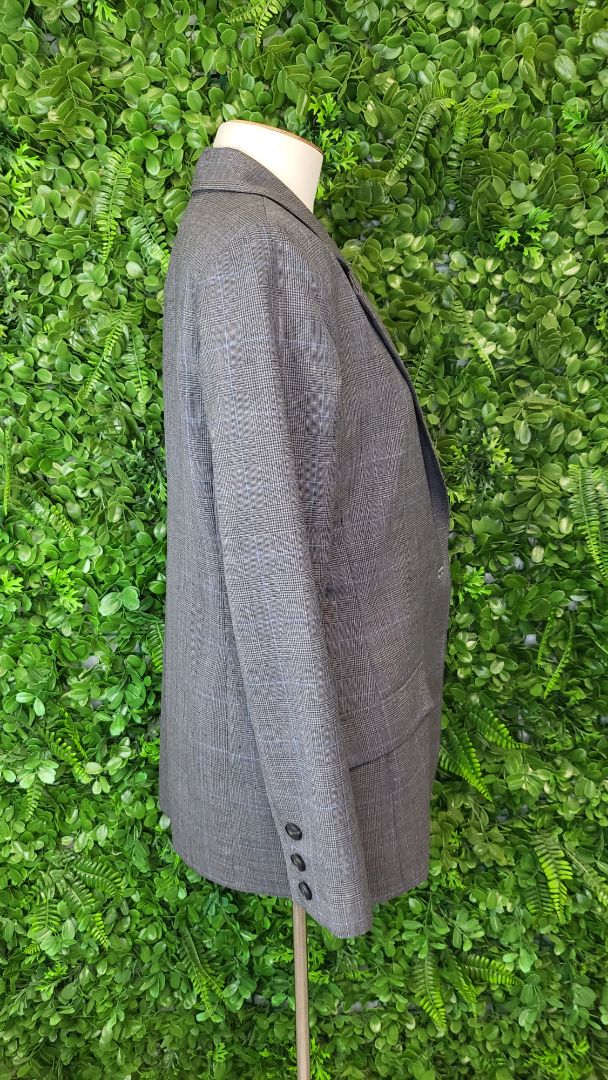 Repertoire Grey Check Blazer (8)