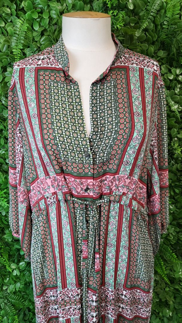 Repertoire Print Pandora Shirt Dress (10)