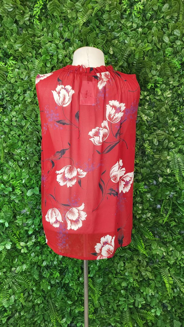 Repertoire Floral Sleeveless Top (10)