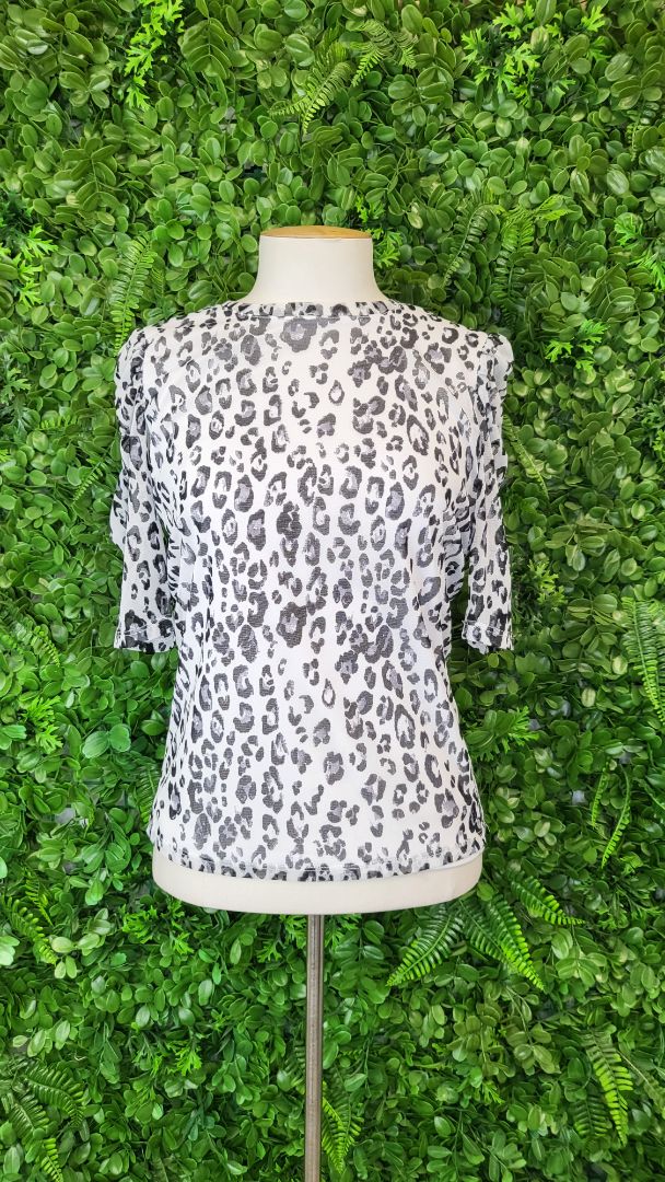 Decjuba Animal Print Mesh Top (8)