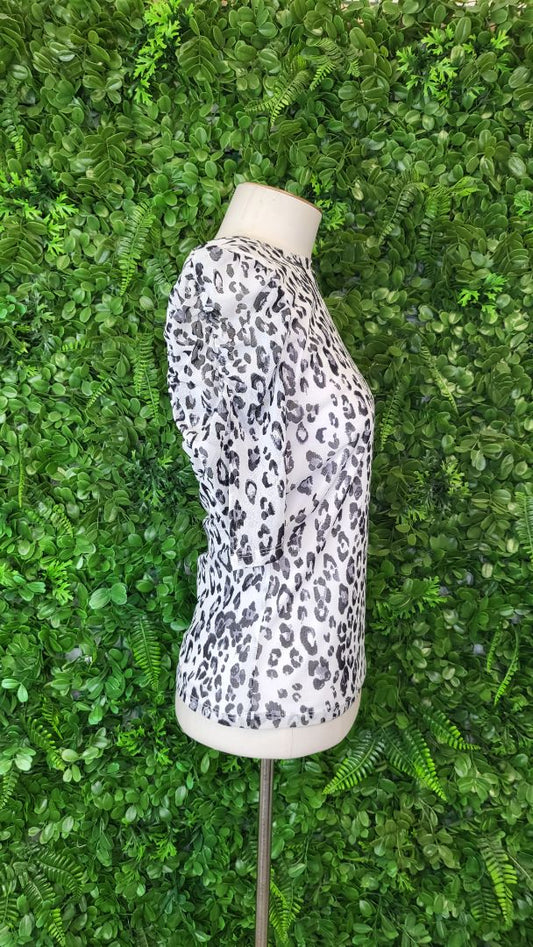Decjuba Animal Print Mesh Top (8)