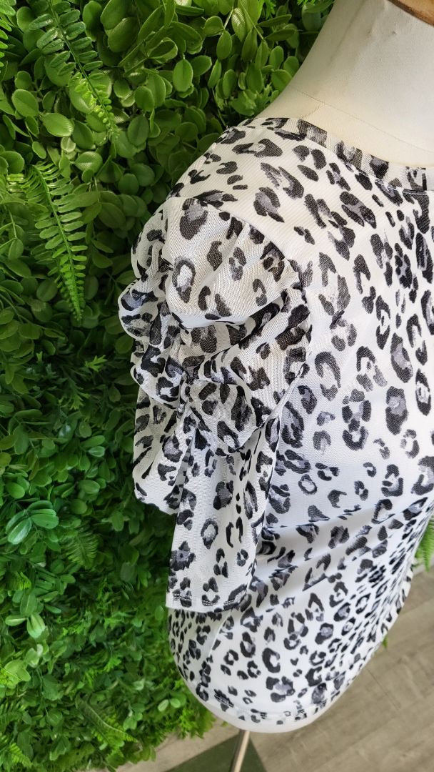 Decjuba Animal Print Mesh Top (8)