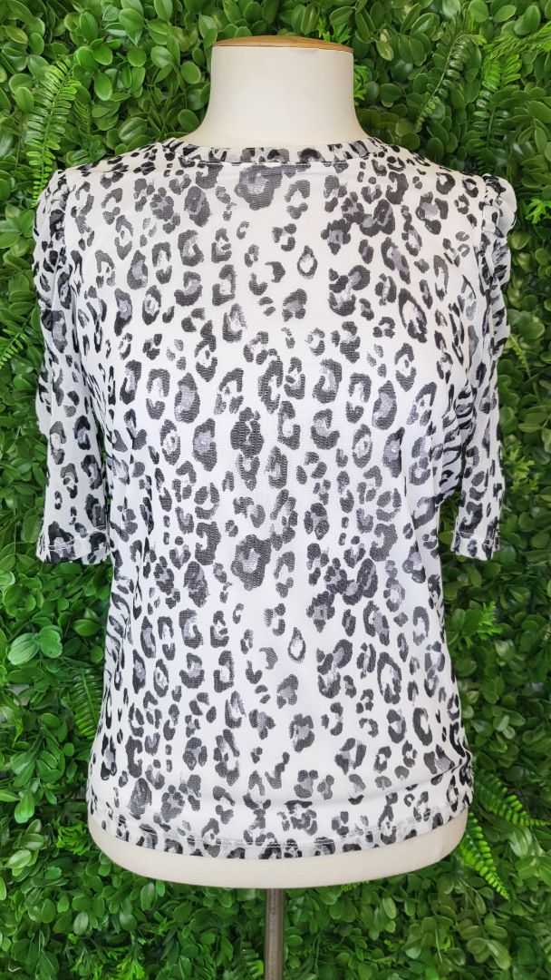Decjuba Animal Print Mesh Top (8)
