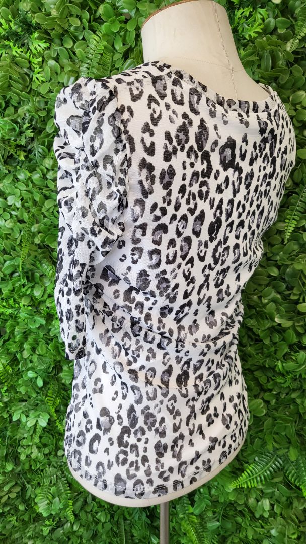 Decjuba Animal Print Mesh Top (8)