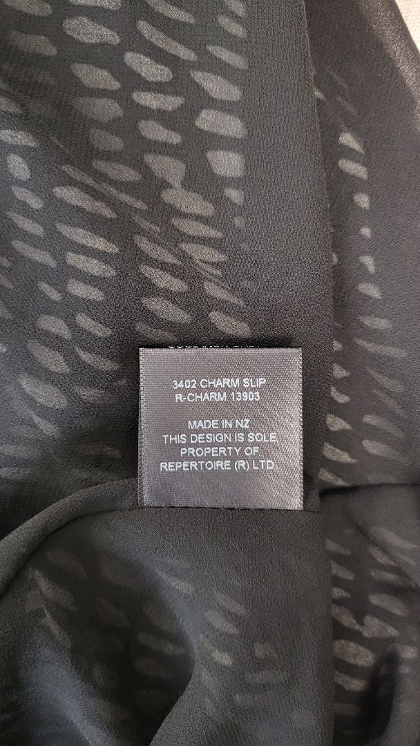 Repertoire Black/White Charm Slip Dress (12)