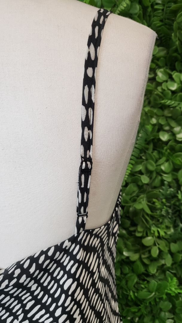 Repertoire Black/White Charm Slip Dress (12)