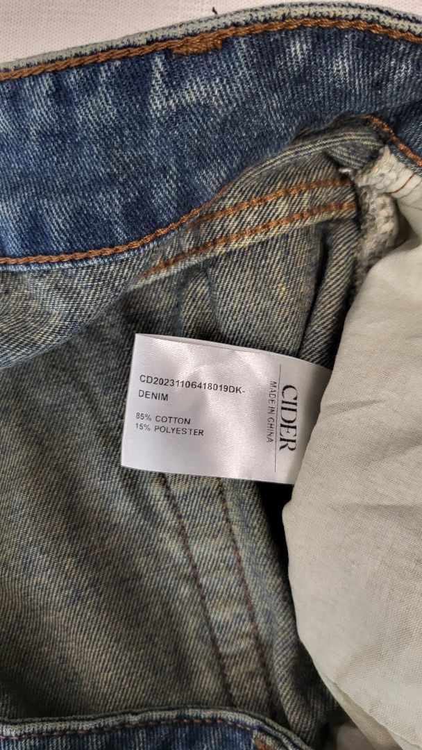 Cider Denim Drop Hem Skirt (18)