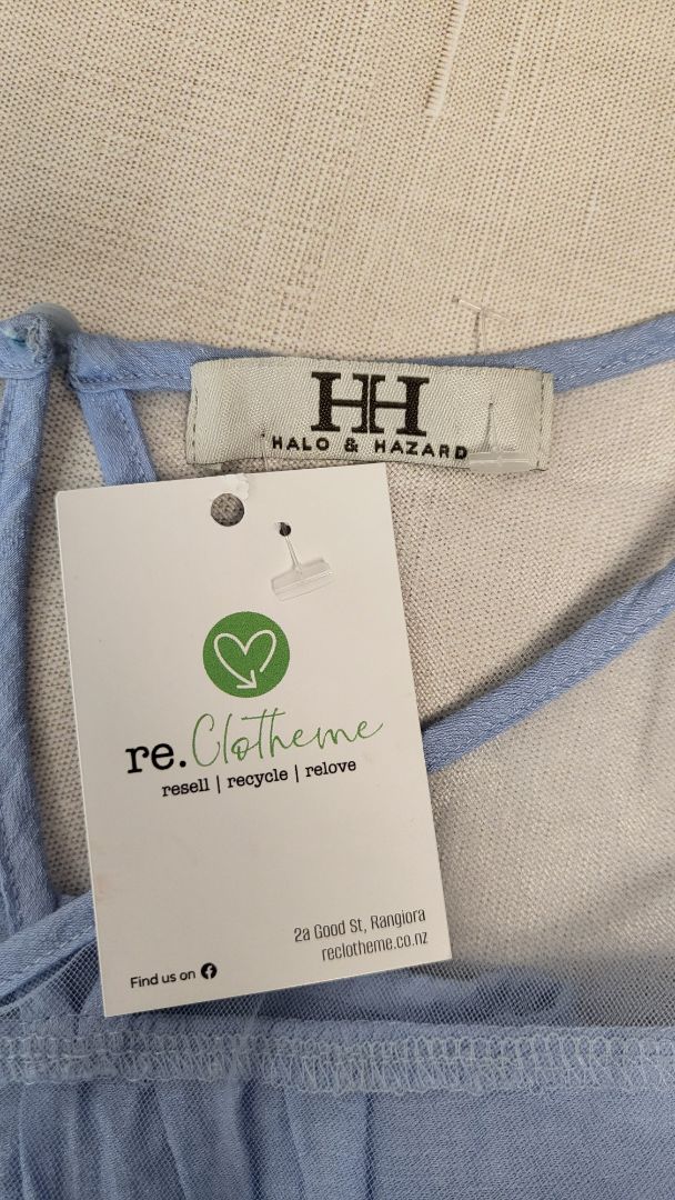 Halo & Hazard Blue Mesh Lace Top (12)